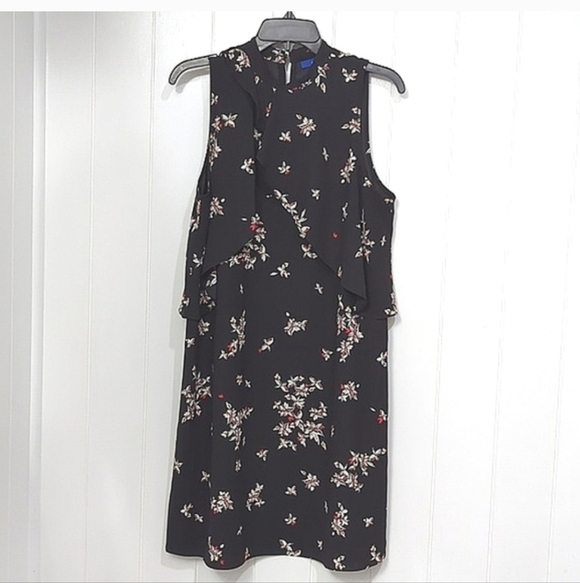 ❤️5/$25   Gorgeous Black Red and White Floral Flowy Dress - Picture 10 of 10